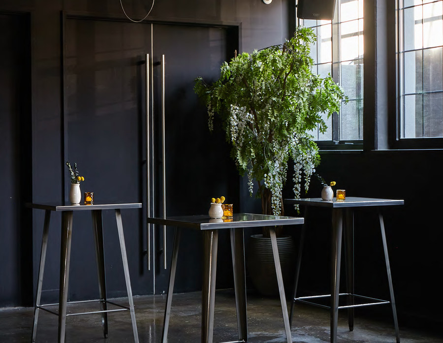 High top tables in The Den